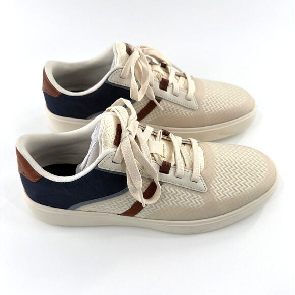 Cole Haan Men\'s Ivory Navy Grand Crosscourt Winner Sneakers Size 10.5M main image 10